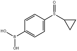 4-(Cyclopropylsulfinyl)phenylboronic acid Struktur