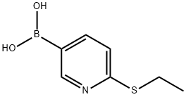 6-(Ethylthio)pyridin-3-ylboronic acid Struktur