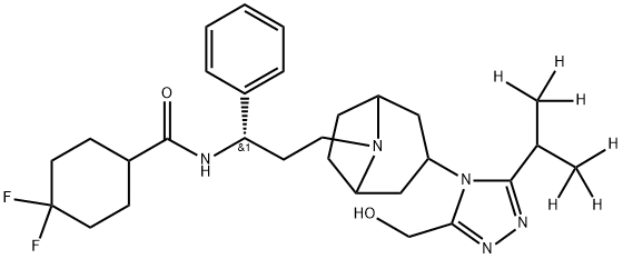 3-Hydroxymethyl Maraviroc-d6 Struktur