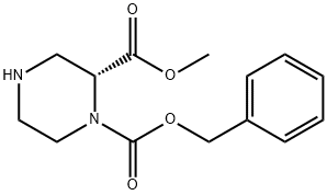 (R)-1-Benzyl 2-Methyl piperazine-1,2-dicarboxylate Struktur