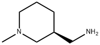 3-Piperidinemethanamine, 1-methyl-, (3S)- Struktur