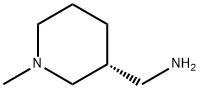 3-Piperidinemethanamine, 1-methyl-, (3R)- Struktur