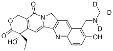 (4S)-4-Ethyl-4,9-dihydroxy-10-[(methylamino-d3)methyl]-1H-pyrano[3',4':6,7]indolizino[1,2-b]quinoline-3,14(4H,12H)-dione Struktur