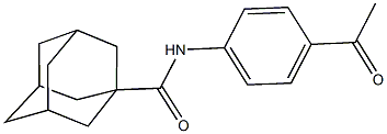 N-(4-acetylphenyl)-1-adamantanecarboxamide Struktur