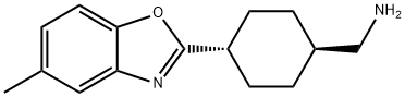 1-[trans-4-(5-methyl-1,3-benzoxazol-2-yl)cyclohexyl]methanamine(SALTDATA: FREE) Struktur