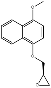 (R)-2-[[(4-Methoxy-1-naphthalenyl)oxy]methyl]oxirane Struktur