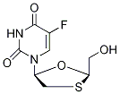 cis 5-Fluoro-1-[2-(hydroxyMethyl)-1,3-oxathiolan-5-yl]-2,4(1H,3H)
-pyriMidinedione-13C,15N2 Struktur