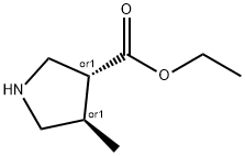 ethyl (3R,4R)-4-Methylpyrrolidine-3-carboxylate Struktur