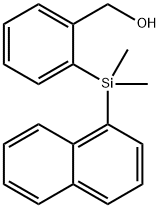 [2-(Dimethylnaphthalen-1-ylsilyl)phenyl]methanol Struktur