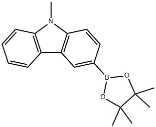 9-Methyl-3-(4,4,5,5-tetraMethyl-1,3,2-dioxaborolan-2-yl)-9H-carbazole Struktur