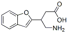 4-amino-3-benzo(b)furan-2-ylbutanoic acid Struktur