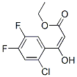 ETHYL 3-(2-CHLORO-4,5-DIFLUOROPHENYL)-3-HYDROXYACRYLATE Struktur