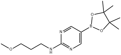 2-(3-MethoxypropylaMino)pyriMidine-5-boronic acid, pinacol ester Struktur