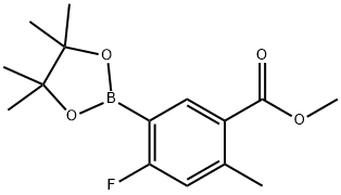 Methyl 4-fluoro-2-methyl-5-(4,4,5,5-tetramethyl-1,3,2-dioxaborolan-2-yl)benzoate