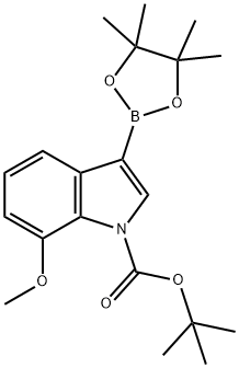 1-BOC-7-Methoxyindole-3-boronic acid, pinacol ester price.