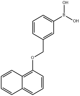 3-[(1-Naphthyloxy)methyl]phenylboronic  acid Struktur