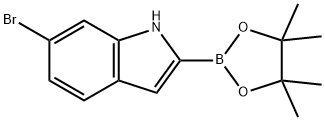 6-Bromoindole-2-boronic acid pinacol ester Struktur