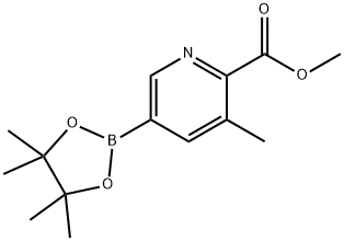 Methyl 3-methyl-5-(4,4,5,5-tetramethyl-1,3,2-dioxaborolan-2-yl)picolinate Struktur