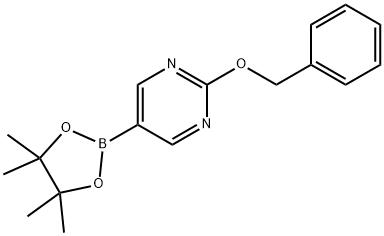 2-(Benzyloxy)-5-(4,4,5,5-tetramethyl-1,3,2-dioxaborolan-2-yl)pyrimidine Struktur