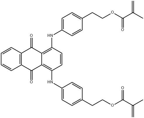 1,4-BIS(4-(2-METHACRYLOXYETHYL)PHENYLAMINO)ANTHRAQUINONE Struktur