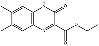 6,7-Dimethyl-3,4-dihydro-3-oxy-2-quinoxalinecarboxylic acid ethyl ester Struktur