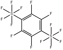 1,4-Bis(pentafluorothio)perfluorobenzene Struktur