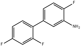 [1,1'-Biphenyl]-3-aMine, 2',4,4'-trifluoro- Struktur