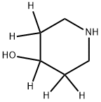 4-Hydroxypiperidine--d5 Struktur