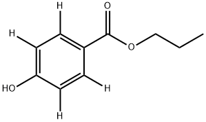 n-Propyl 4-Hydroxybenzoate--d4 Struktur