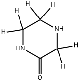 2-Oxopiperazine--d6 Struktur