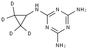 Cyromazine-d4 Struktur