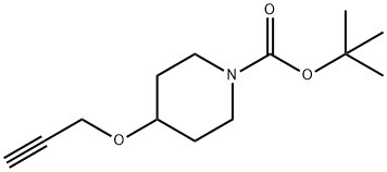 1-Piperidinecarboxylic acid, 4-(2-propyn-1-yloxy)-, 1,1-dimethylethyl ester Struktur