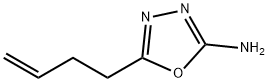 5-But-3-en-1-yl-1,3,4-oxadiazol-2-amine Struktur