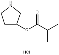 3-Pyrrolidinyl 2-methylpropanoate hydrochloride Struktur