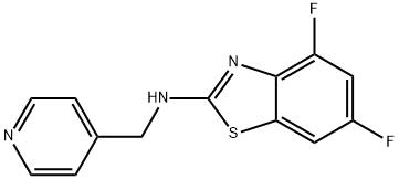 4,6-Difluoro-N-(pyridin-4-ylmethyl)benzo[d]thiazol-2-amine Struktur