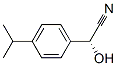 Benzeneacetonitrile, alpha-hydroxy-4-(1-methylethyl)-, (alphaR)- (9CI) Struktur