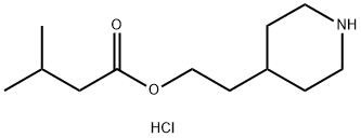 2-(4-Piperidinyl)ethyl 3-methylbutanoatehydrochloride Struktur