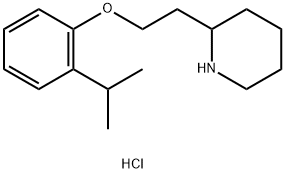 2-[2-(2-Isopropylphenoxy)ethyl]piperidinehydrochloride Struktur