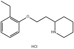 2-[2-(2-Ethylphenoxy)ethyl]piperidinehydrochloride Struktur