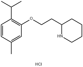 2-[2-(2-Isopropyl-5-methylphenoxy)ethyl]-piperidine hydrochloride Struktur