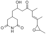 4-(2-Hydroxy-5-methyl-7-(3-methyloxiranyl))-4-oxo-6-octenyl-2,6-piperidinedione Struktur