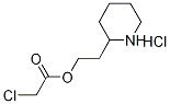 2-(2-Piperidinyl)ethyl 2-chloroacetatehydrochloride Struktur