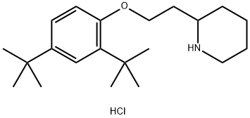 2-{2-[2,4-Di(tert-butyl)phenoxy]ethyl}piperidinehydrochloride Struktur