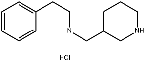 1-(3-Piperidinylmethyl)indoline dihydrochloride Struktur