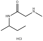 N-(sec-Butyl)-2-(methylamino)acetamidehydrochloride Struktur