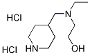 2-[Ethyl(4-piperidinylmethyl)amino]-1-ethanoldihydrochloride Struktur