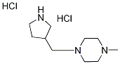 1-Methyl-4-(3-pyrrolidinylmethyl)piperazinedihydrochloride Struktur