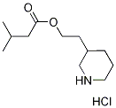 2-(3-Piperidinyl)ethyl 3-methylbutanoatehydrochloride Struktur