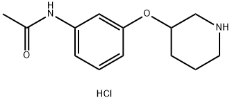 N-[3-(3-Piperidinyloxy)phenyl]acetamidehydrochloride Struktur