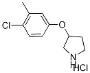 3-(4-Chloro-3-methylphenoxy)pyrrolidinehydrochloride Struktur